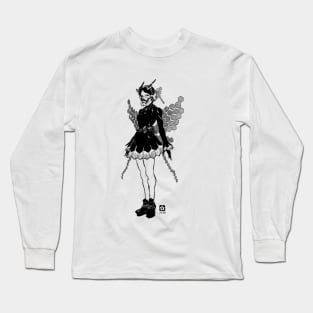 Cyber Butterfly Girl Long Sleeve T-Shirt